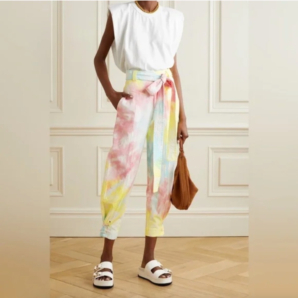 LoveShackFancy - Rainbow Tie Dye Pant - Size 2